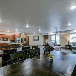 community room tables at Mayhew Apartments in Sauk Rapids MN