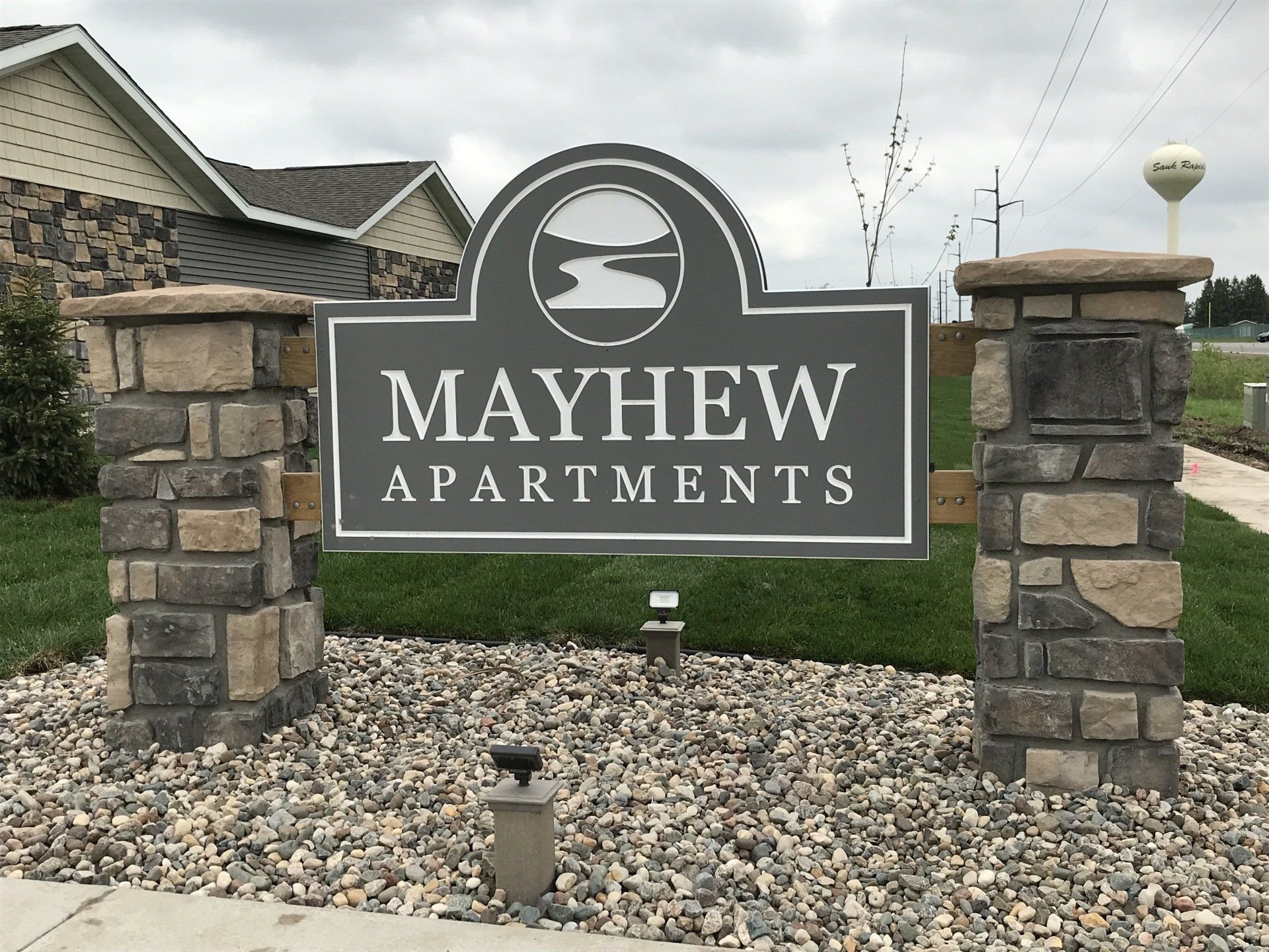 View or Mayhew exterior signage