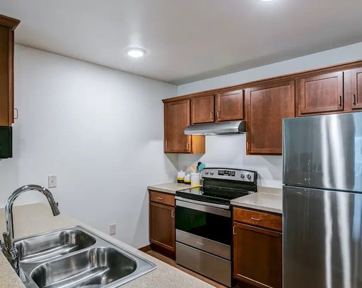 kitchen at Mayhew Apartments in Sauk Rapids MN